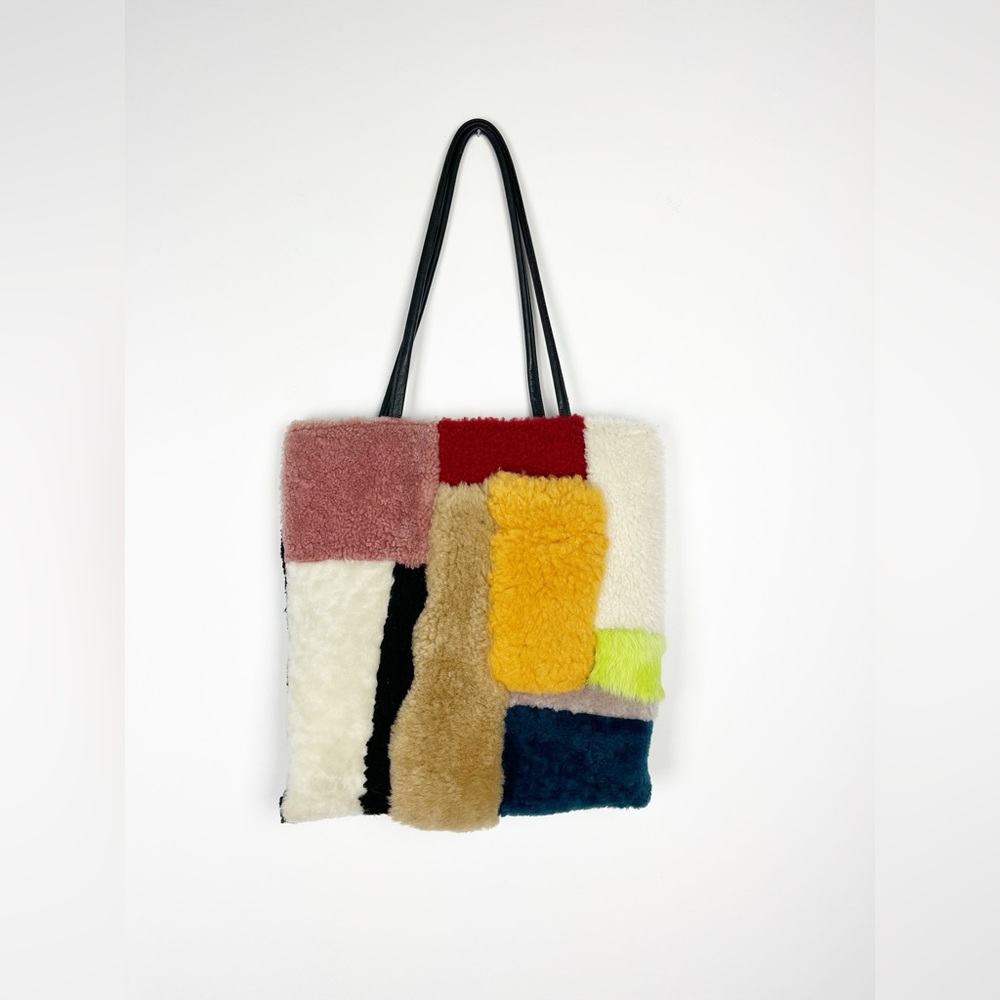 Primecut Shearling Patchwork Totebag - image 4
